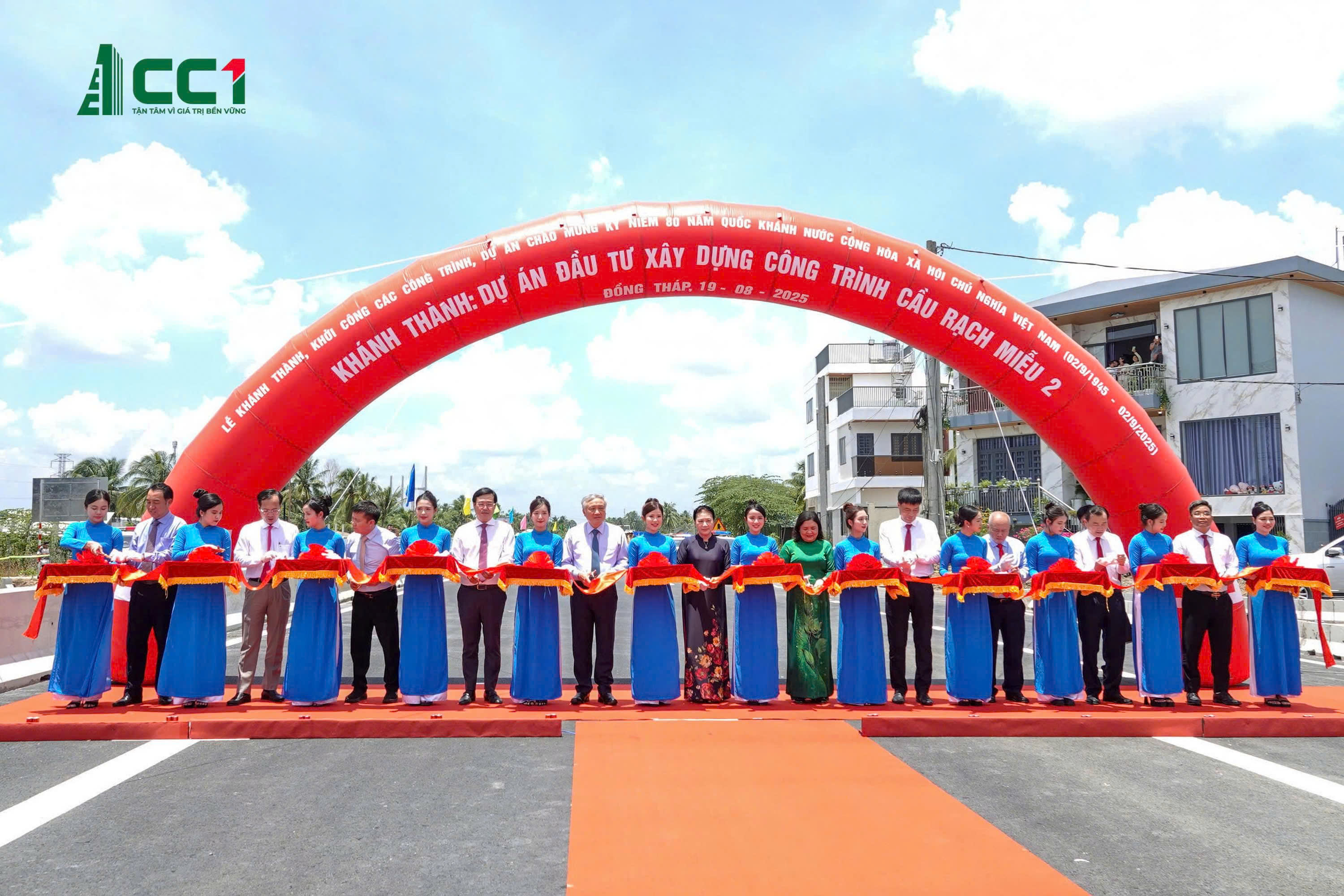 khánh thành cầu Rạch Miễu 2