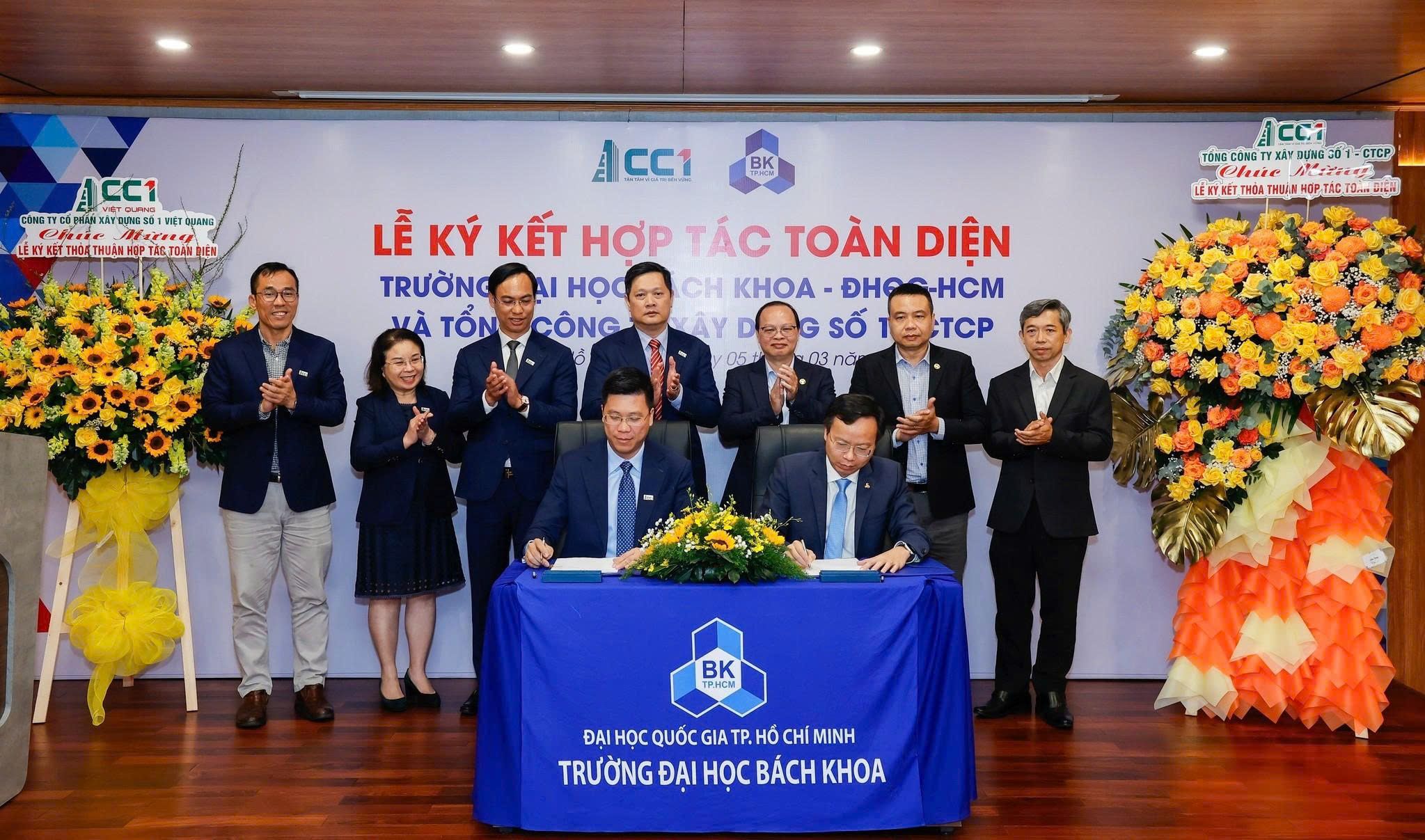 CC1 hợp tác với Trường Đại học Bách khoa TP Hồ Chí Minh trong việc đào tạo nhân lực ngành xây dựng với tổng giá trị 1 triệu USD, kéo dài 5 năm.