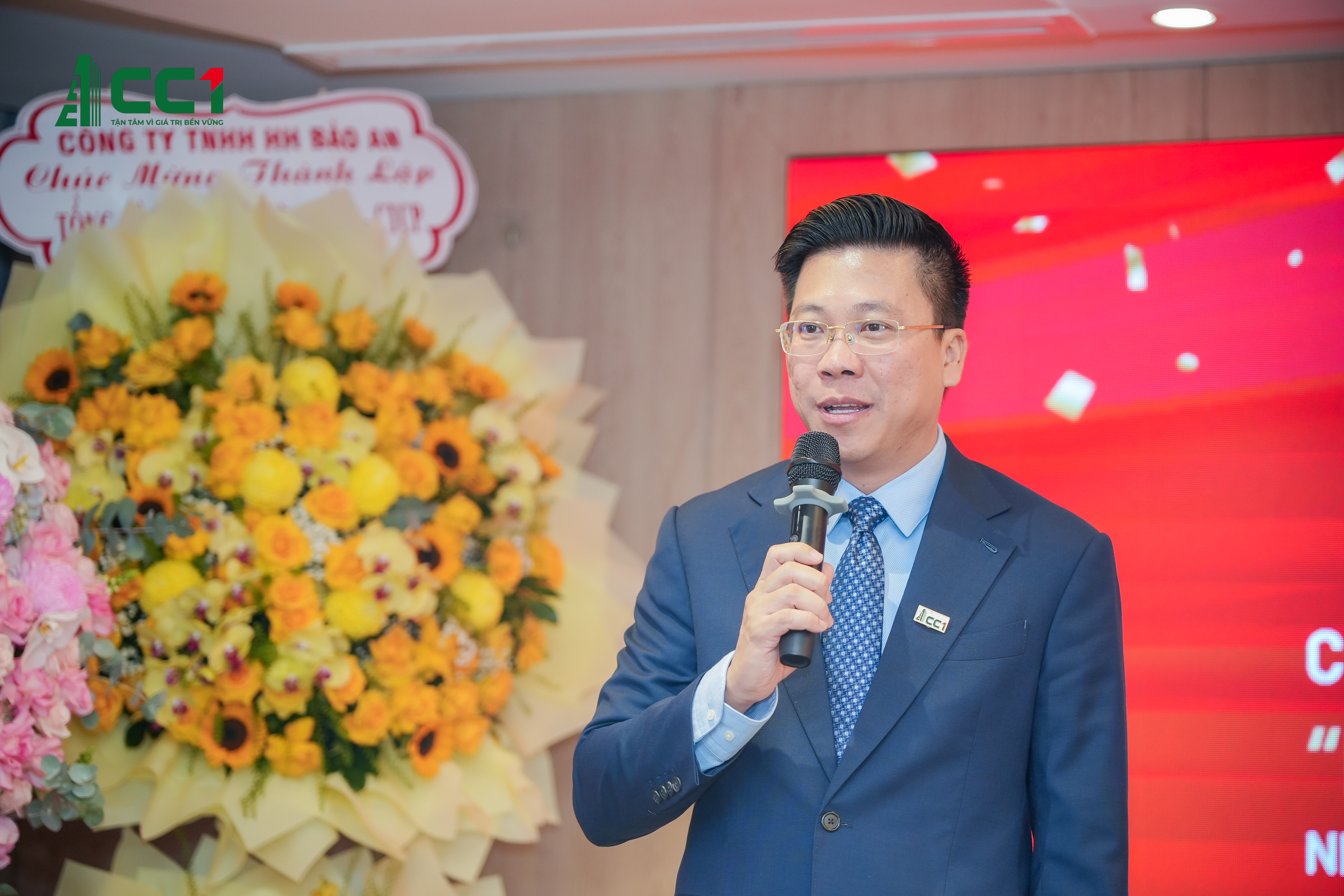 Tổng giám đốc Lê Bảo Anh phát biểu tại buổi Lễ kỷ niệm